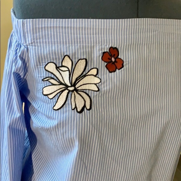 ELOQUII Off Shoulder Cotton Top Size 20 - Picture 6 of 8